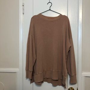 Light Pink Aerie Oversized Sweatshirt